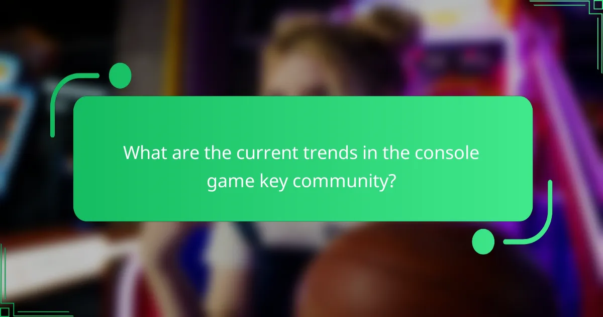 What are the current trends in the console game key community?